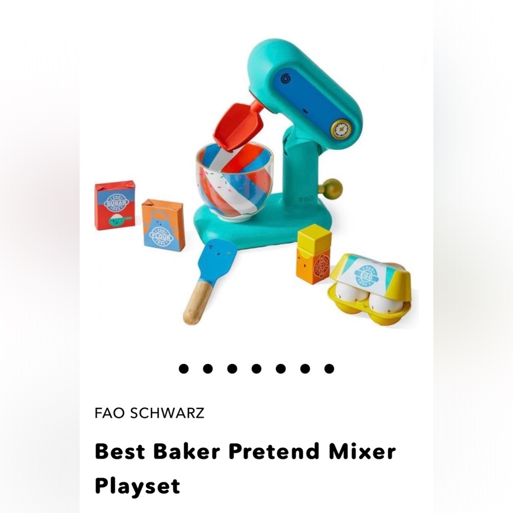 FAO Schwarz Best Baker Pretend Mixer Playset